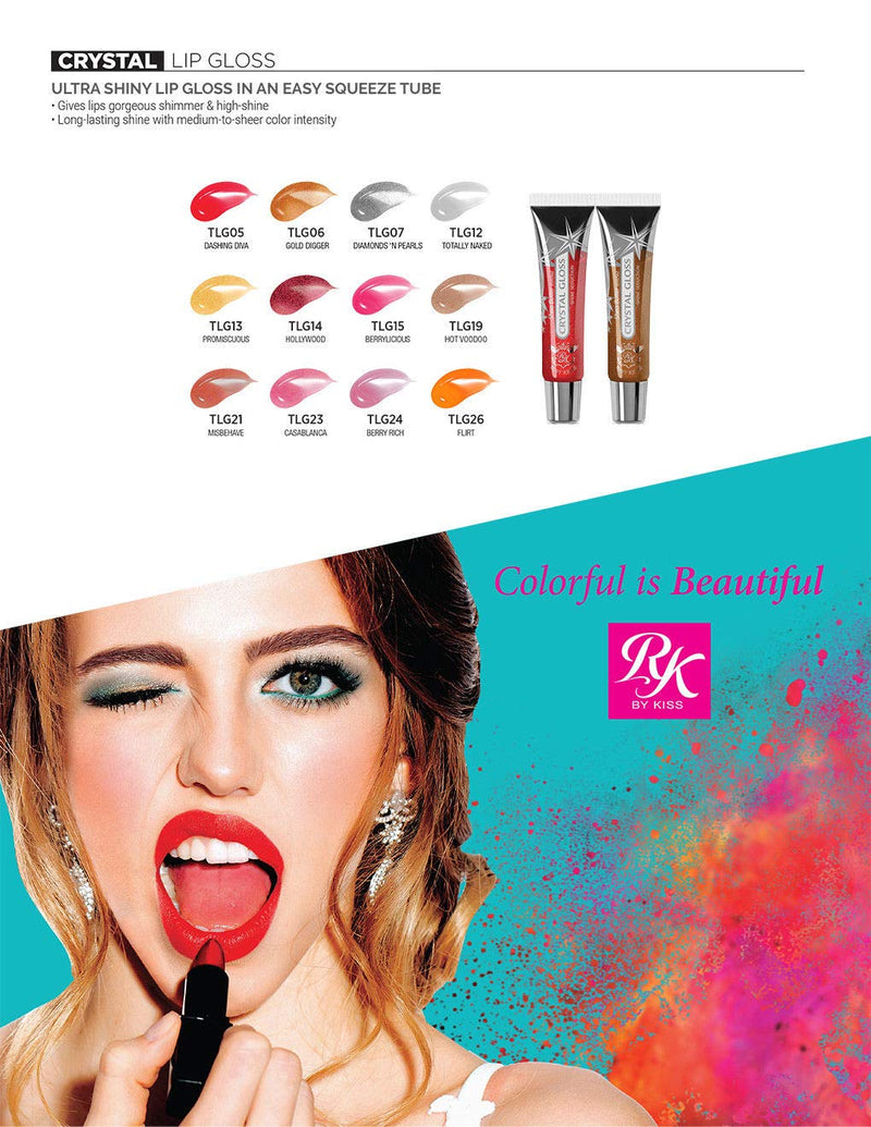KISS Ruby Kisses Crystal Shine Lip Gloss TLG07 KISS