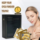 Adofect 25 Pairs 24K Gold Eye Mask Collagen Eye Mask, Under Eye Gel Pads, Under Eye Mask for Deep Moisturizing, Wrinkle, Eye Bags, Dark Circles & Puffiness, Refresh Your Eyes, 25 Pairs Adofect