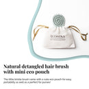 Ecoistka 100% Bio Detangling Brush, Kids Friendly Hairbrush With Ultra Soft Bristles, Natural Hair Care for All Hair Types, Unisex Hair Comb for Knots & Hair Damage (Mini Brush-Beige) ECOISTKA