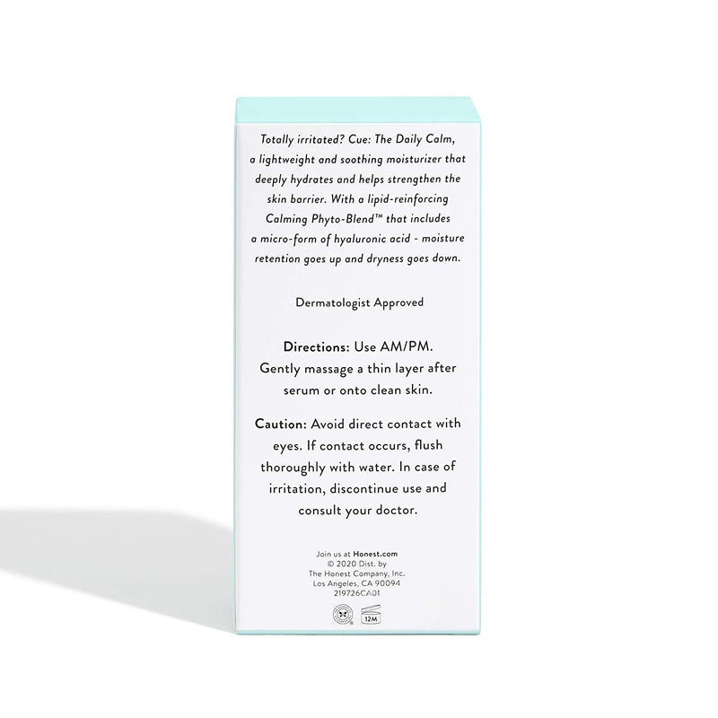 Honest Beauty The Daily Calm Lightweight Moisturizer | Vegan | Calms Redness + Irritation | Hypoallergenic, Dermatologist Approved & Cruelty Free | 1.7 fl. oz. Honest Beauty Store