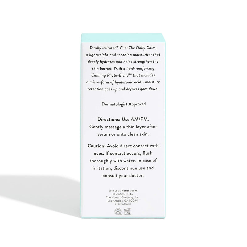 Honest Beauty The Daily Calm Lightweight Moisturizer | Vegan | Calms Redness + Irritation | Hypoallergenic, Dermatologist Approved & Cruelty Free | 1.7 fl. oz. Honest Beauty Store