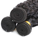 Brazilian Virgin Water Wave 4 Bundles 18 20 22 24 Inch 100% Unprocessed Human Hair Bundles Water Wavy Hair Double Strong Weft Natural Black Hair Extension MDL