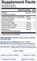 1MD Nutrition - Cinnamon bark 10:1 Water Extract, Chromium, Neem Leaf, Berberine, Cayenne Pepper 5:1 Extract, Lion's Mane, Gymnema Leaf and Stem - 60 Capsules Infinity Warehouse