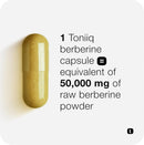 Toniiq Berberine HCl — 100:1 Concentrated Extract • 97% Berberine HCl • Third-Party Tested cGMP — Berberine Supplement — 180 Vegetarian Capsules, 1500 mg per Serving Infinity Warehouse