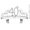 BABEYOND Crystal Birthday Tiara Crown Princess Birthday Crown Hair Accessories Happy 40th Birthday Crown Tiara for Women (40 Birth) BABEYOND