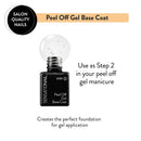 Sensationail Peel Off Formula Gel Nail Polish Base Coat Refill, Clear, 0.25 Fl Oz Sensationail