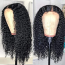 UNice Hair Curly Lace Front Human Hair Wigs for Black Women 150% Density Unprocessed Brazilian Virgin Hair 13x4 Lace Frontal Wig with Baby Hair for Women Natural Black Color (14 Inch) UNICE Store