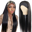Headband Wig Human Hair Straight Human Hair Wigs for Black Women Glueless None Lace Front Wigs with Headbands Machine Made Brazilian Human Hair Wig 150% Density 28inch Grace Length Store