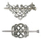 Tinsow 2 Pcs Silver Celtic Hair Slide Hairpins Hair Accessories Hair Clips, Creative Hair Barrette Minimalist Hair Claw Hair Pin Hair Accessories for Women (Style C H) Tinsow