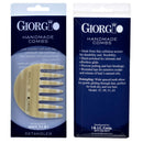 Giorgio G28 Small Travel Purse Hair Detangling Comb, Wide Teeth Pocket Comb for Thick Curly Wavy Hair. Hair Detangler Comb For Wet and Dry Everyday Care. Handmade of Cellulose, Saw-Cut Hand Polished GIORGIO