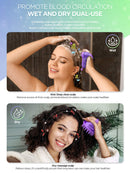 Scalp Massager, Scalp Scrubber, Hicober Scalp Massager Shampoo Brush Head Massager Scalp Stress Relax Scalp Exfoliator Hair Brush Head Scrubber 2 Packs Scalp Brush for Shower Hicober
