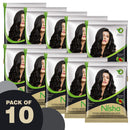 Nisha Natural Henna Based Hair Color (Natural Black) 10GM Pack of 10 Nisha