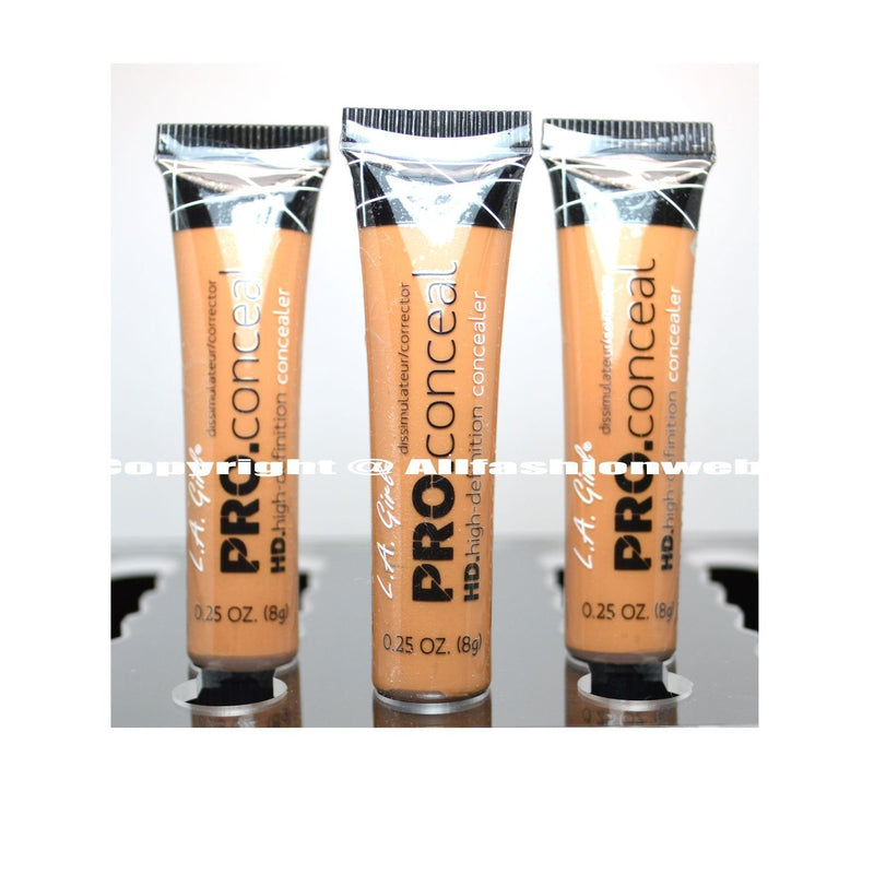L.A. Girl Pro Concealer x GC983 Fawn HD High Definition Liquid, Assortment, 0.75 Ounce, (Pack of 3) L.A. Girl