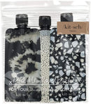 Kitsch Ultimate Travel Bottles Set, Travel Containers, Carry on, TSA approved - 3pcs (Black & Ivory) Kitsch