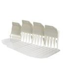 Wahl Professional Clipper Peanut Guide Comb Set, 4 Pack with Cutting Lengths From 1/8" to 1/2" for Professional Barbers and Stylists, White - Model 3166-100 Wahl Professional
