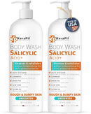 KERAPIL Salicylic Acid Body Wash for Rough & Bumpy Skin | Exfoliating Body Wash with Salicylic Acid, Lactic Acid, Ceramides & Green Tea | Helps Smooth Skin Texture | 16 fl oz Infinity Warehouse