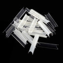 480PCS Extra Long C Curve Nail Tips and Glue, 2 Packs Natural and Clear Acrylic Nail Tips for Acrylic Nails Professional Set, 10 Sizes Artificial XXL Long Straight Square French False Nail Tips Deciniee