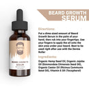 Beard Growth Oil, Beard Growth Serum, Beard Serum, Grow A Thicker Beard Quickly, Beard Oil Growth, Beard Growth, Grow Beard, Beard Grow, 1oz - Unscented (2 Pack) Crafted