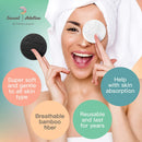 SWEET ADELINE | Reusable makeup remover pads | (18 pads + Laundry bag) Reusable cotton pad | Reusable face pads | Bamboo makeup remover pads | Reusable face rounds | reusable cotton rounds for toner Trifecta Living Co.