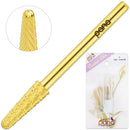 USA PANA Professional 3/32" Shank Size - Cone Shape Carbide Bit - Nail Drill Bit for Manicure Pedicure Tools Dremel Machine - Gold, Silver (Coarse, Gold) PANA