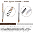 Acrylic Nail Brush for Acrylic Powder, iBealous 100% Kolinsky Sable Nail Art Professional Drawing Application With Liquid Glitter Handle (Size 14) iBealous