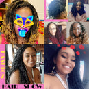 8 Packs Box Braids Crochet Hair With Curly Ends Goddess Box Braids Crochet Braids 3X Bohemian Braiding Hair for Black Women(12 Inch, 1B)…… FIRSTCYH HAIR