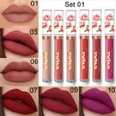 6Pcs Matte Liquid Lipstick Set,Dark Red Matte Lipstick Lip Stain Long Lasting 24 Waterproof Lip Gloss Gift Set ,Lipstick Sets for Women Lippies Lip Makeup Lipgloss Beauty Kit (Set01) evpct