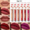 6Pcs Matte Liquid Lipstick Set,Dark Red Matte Lipstick Lip Stain Long Lasting 24 Waterproof Lip Gloss Gift Set ,Lipstick Sets for Women Lippies Lip Makeup Lipgloss Beauty Kit (Set01) evpct