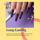Beetles Gel Nail Polish Kit- 6 Colors Gel Polish Set Glitter Nail Polish Soak Off Nude Red Deep Purple Gel Nail Kit Nail Art Manicure Salon DIY at Home Gifts for Women beetles Gel Polish