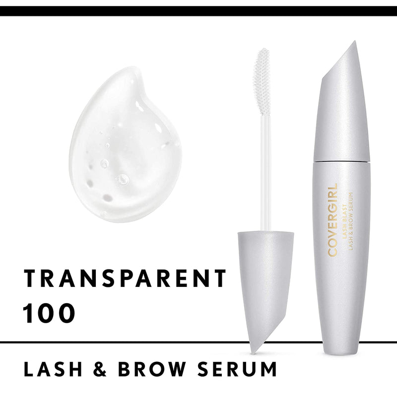 COVERGIRL Lash Blast Lash & Brow Transparent Serum, TRANSLUCENT, 0.44 Fl Oz COVERGIRL