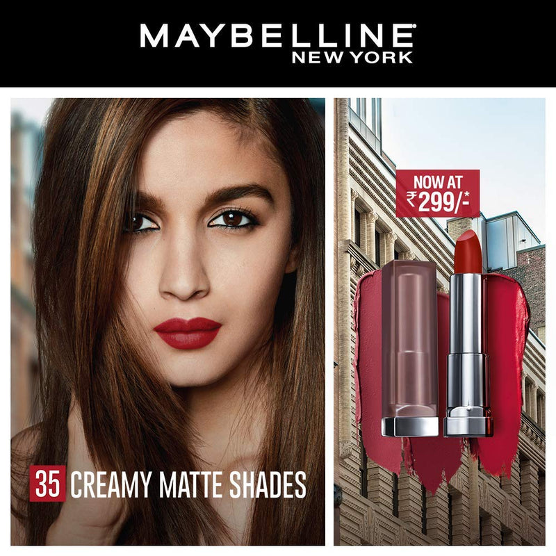 Maybelline New York Color Sensational Purple Lipstick Matte Lipstick, Vibrant Violet, 0.15 oz Maybelline New York