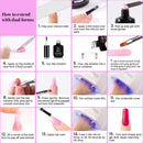 Beetles Poly Nail Gel Extension Gel Kit for Builder Gel Nail Gel Nail Art Design Nail Extension Gel Nail Salon All-in-One French Kit Easy DIY at Home beetles Gel Polish