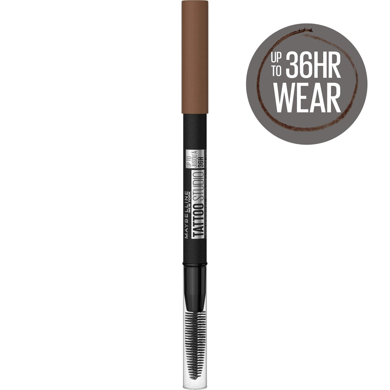 Maybelline TattooStudio Sharpenable Waterproof Eyebrow Pencil, 255 Soft Brown Maybelline New York
