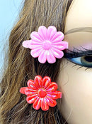 Tara Girls Self Hinge Plastic Bow Hair Barrettes Selection Pack Of 2 (BR59) Tara