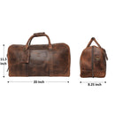 Leather Duffel Bag & Toiletry Bag Combo - The Best Masculine Travel Gift For Men Rustic Town Store