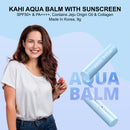 KAHI AQUA Balm With SunScreen, SPF50+ & PA++++, Contains Jeju Origin Oil & Collagen, Made In Korea, 9g SOUND OF SEOUL