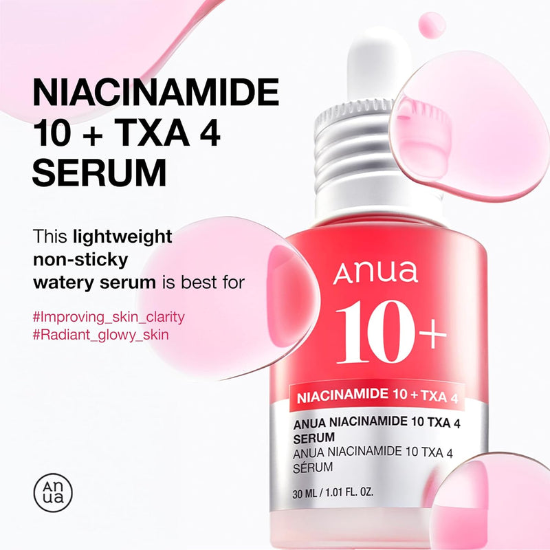 Anua 3-Step Glass Skin Beginner Set, Double Cleansing with Facial Serum, Oil Cleanser & Face Wash with Heartleaf, Daily Routine with Niacinamide, Korean Skincare Set Infinity Warehouse