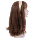 Champagne 2 Inch Wide Satin Hard Headband with No Teeth Head band for Women and Girls (Motique Accessories) Motique Accessories