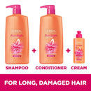 L'Oreal Paris Dream Lengths Restoring Shampoo With Fine Castor Oil and Vitamins B3 and B5 for Long, Damaged Hair, Visibly Repairs Damage Without Weighdown With System, 28 Fl Ounce L'Oreal Paris Store