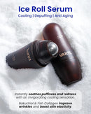 Ice Roll Serum for Face, Puffy Eyes, Under Eye Bags - Bakuchiol & Collagen for Wrinkles, Anti Aging, Ice Roller for Puffiness, Redness, Dark Circles - Korean Skin Care & Gua Sha, 1.69 Fl Oz Infinity Warehouse
