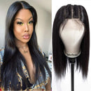 4x4 Lace Front Wigs Straight Hair Human Hair Lace Closure Wigs For Black Women Pre Plucked Hairline Human Hair Lace Front Wigs with Baby Hair Bleached Knots 14inch Morbeau
