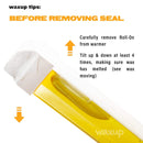 waxup Honey Roll On Wax 2 Pack and 100 Wax Strips, Pro Refill, Hot Hair Removal Wax Cartridge, Depilatory Wax Roller for Sensitive Skin, Home Self Waxing Body, Legs, Arms. Soft Wax Warmer not included waxup