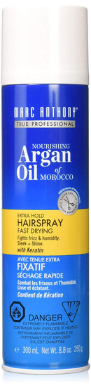 Marc Anthony Argan Oil of Morocco Volume Hairspray for Women with Keratin - Hair Styling Product & Anti Frizz Hair Heat Protectant Spray - Extra Hold, Texture, Volumizing Hair Styling & Hair Shine Marc Anthony