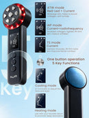 Radio Frequency Skin Tightening Device, Smart Electric Zinc Alloy Facial Beauty Machine with RF-Current Cold Heat for Jawline Lifting, Cheek Firm, Wrinkle Reduction, Depuff, Increase Absorption Infinity Warehouse