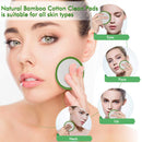 Bamboo Cotton Reusable Makeup Remover Pads, Organic 16 Pack Washable, Storage Jar, Laundry Bag, Facial Clean Pads for Lip Mascara Eye Shadow Lipstick Foundation, Reusable Cotton Rounds,Eco Friendly LHIUEM