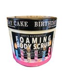 Onyx Bath House Birthday Cake Foaming Bath Scrub 20 Oz! Infused With Shea Butter! Body Scrub Gently Exfoliates And Hydrate Skin! (Birthday Cake) OBH