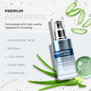 Azure Cosmetics Hyaluronic Acid Serum For Face - Ultra Hydrating, Dermatologist Tested, Anti-Aging Moisturizer for Dark Spots, Fine Lines & Wrinkles - Vegan, Clean Beauty, Korean Skin Care - 1.69 oz Infinity Warehouse