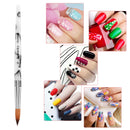 Accmor 3D Nail Art Brush for Acrylic Powder, Acrylic Nail Art Design Brush Nail Art Tool (Size