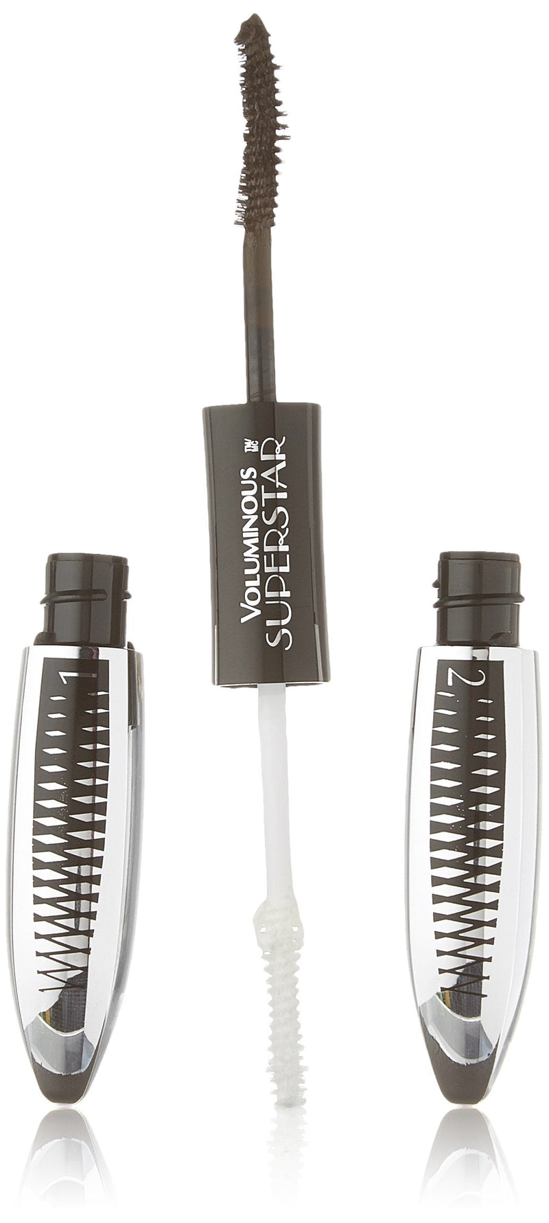 L'Oreal Paris Cosmetics Voluminous Superstar Washable Mascara, Blackest Brown, 1 Tube L'Oréal Paris