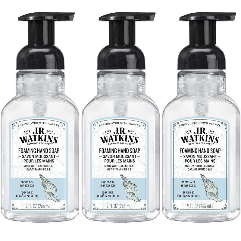J.R. Watkins Gel Hand Soap For Bathroom or Kitchen, Scented, Cruelty Free, 11 Fl Oz, Neroli & Thyme, 3 Pack Infinity Warehouse